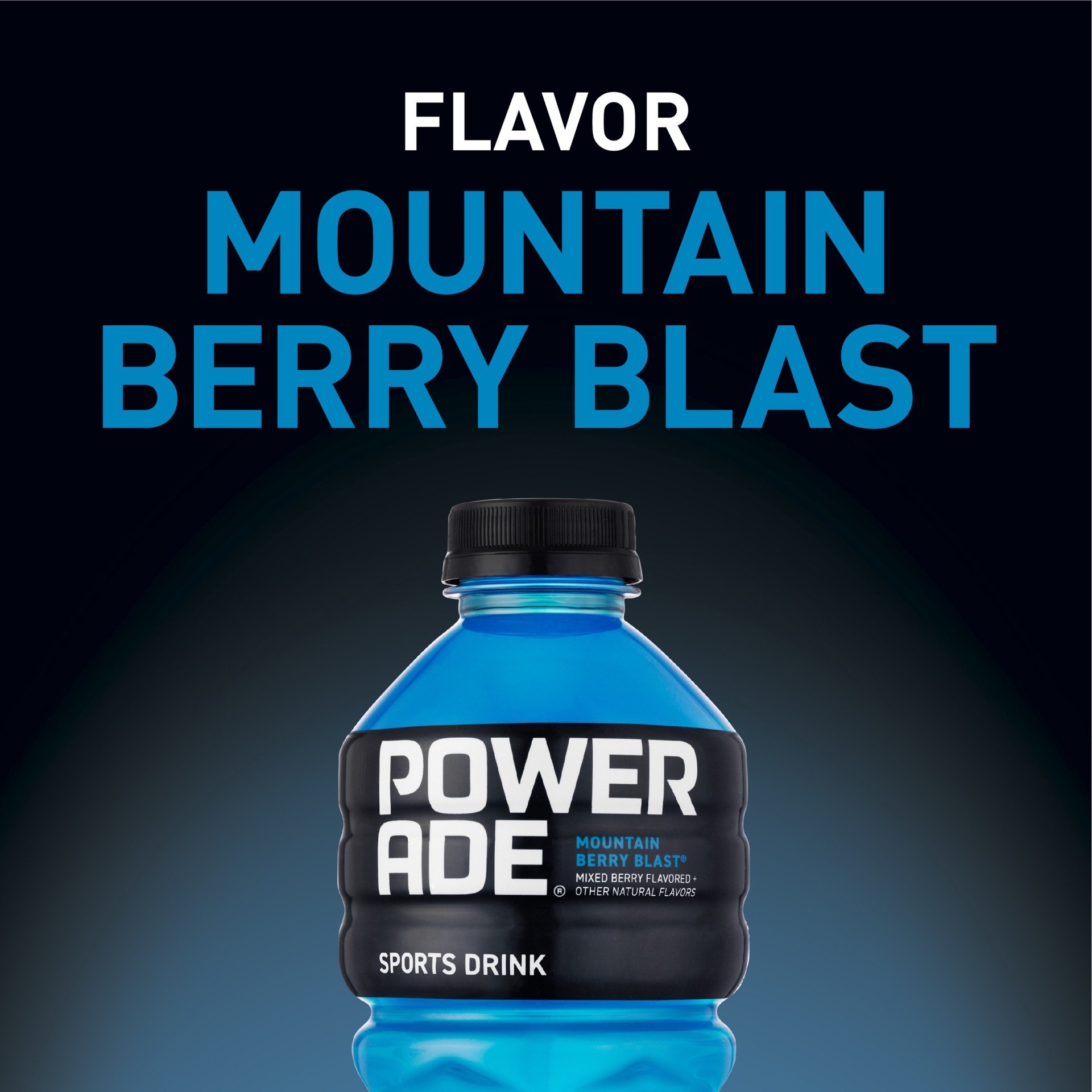slide 11 of 13, Powerade Mountain Berry Blast Sports Drink, 28 fl oz