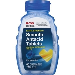 slide 1 of 1, CVS Health Antacids Tablets Smooth Peppermint, 60 ct