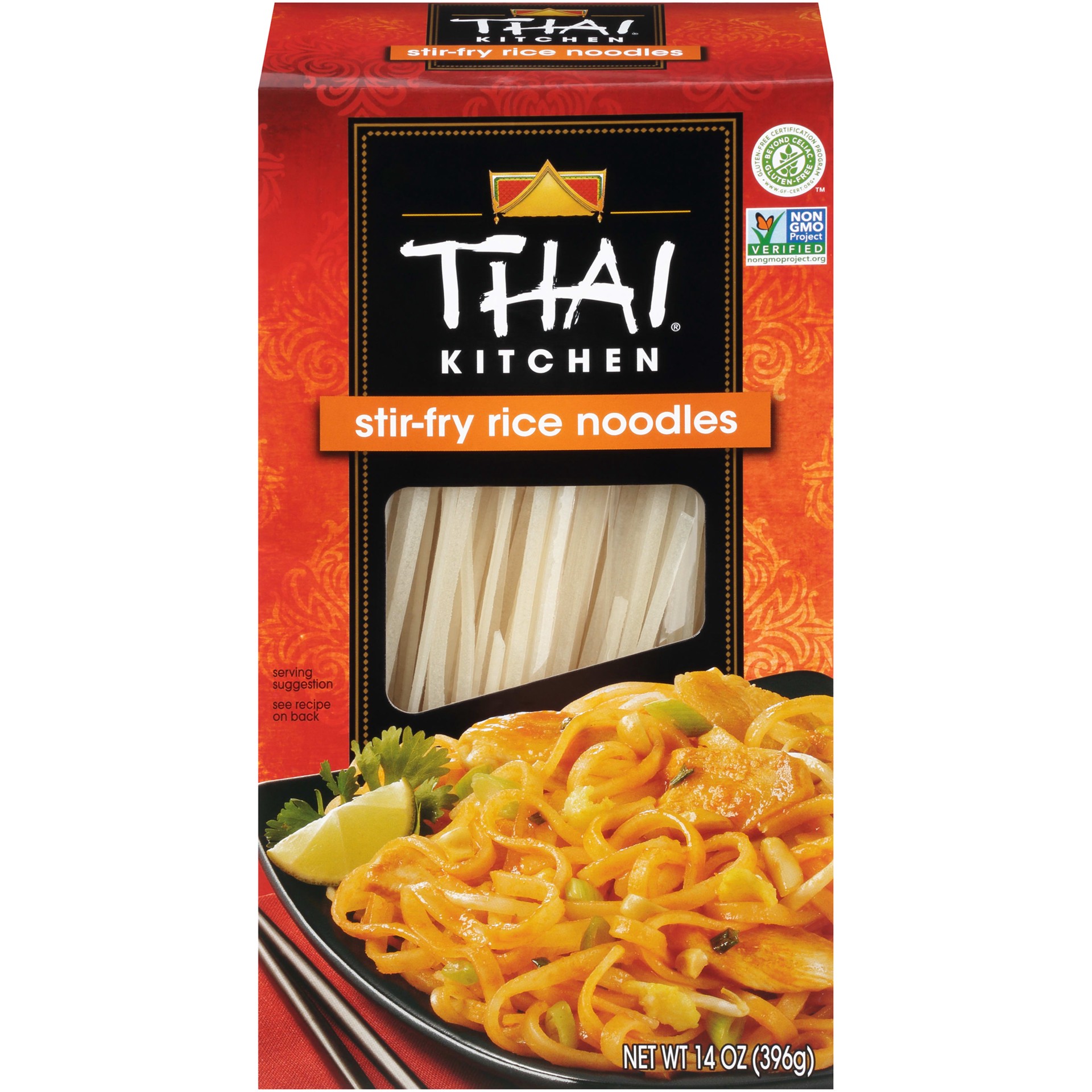 slide 1 of 2, Thai Kitchen Gluten Free Stir Fry Rice Noodles - 14oz, 