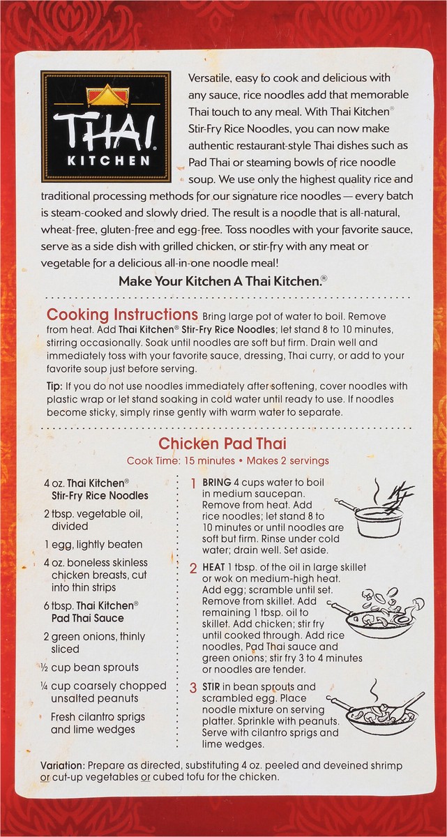 slide 3 of 9, Thai Kitchen Gluten Free Stir Fry Rice Noodles, 14 oz, 14 oz