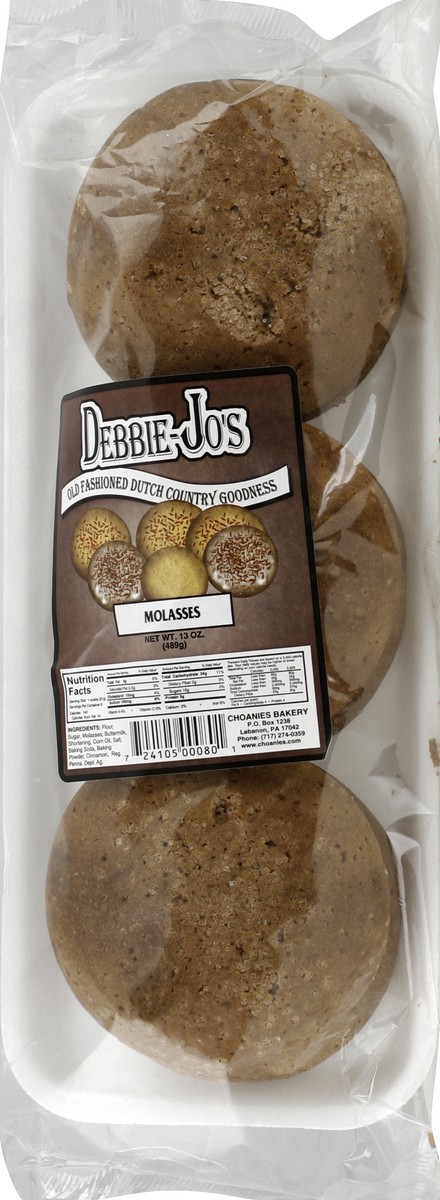 slide 5 of 5, Debbie Jo's Molasses Cookies, 6 ct; 13 oz