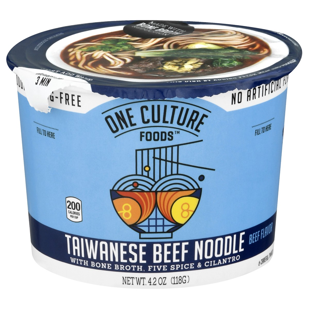 slide 3 of 13, One Culture Foods Taiwanese Beef Noodle 4.2 oz, 4.2 oz