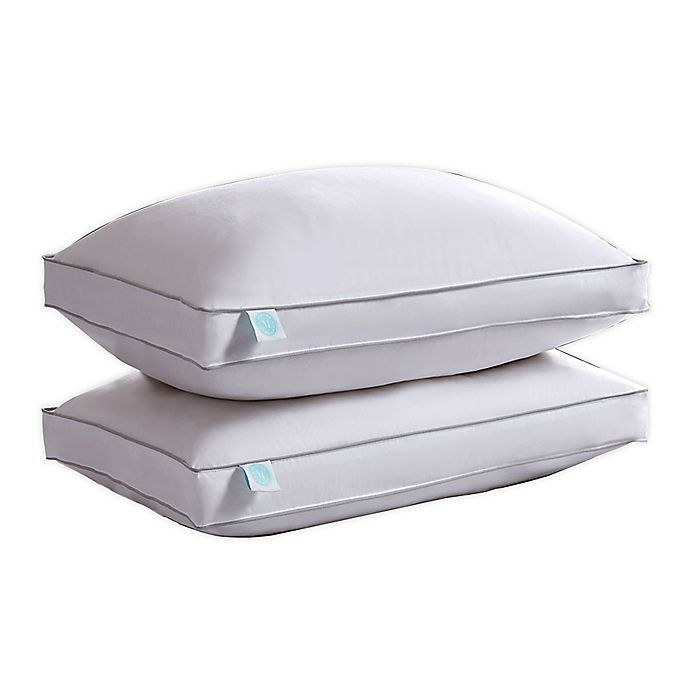 slide 1 of 3, Martha Stewart Feather & Down Standard/Queen Pillows - White, 2 ct