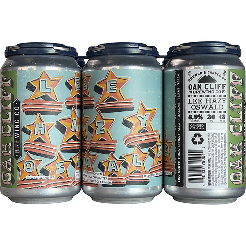 slide 1 of 1, Oak Cliff Lee Hazy Oswald Ipa, 6 ct; 12 oz