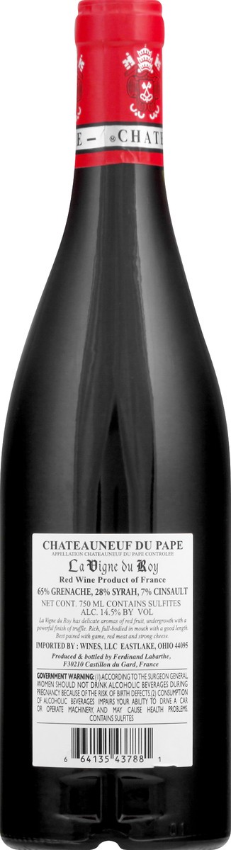 slide 7 of 9, Chateauneuf Du Pape Red Wine 750 ml, 25.4 oz
