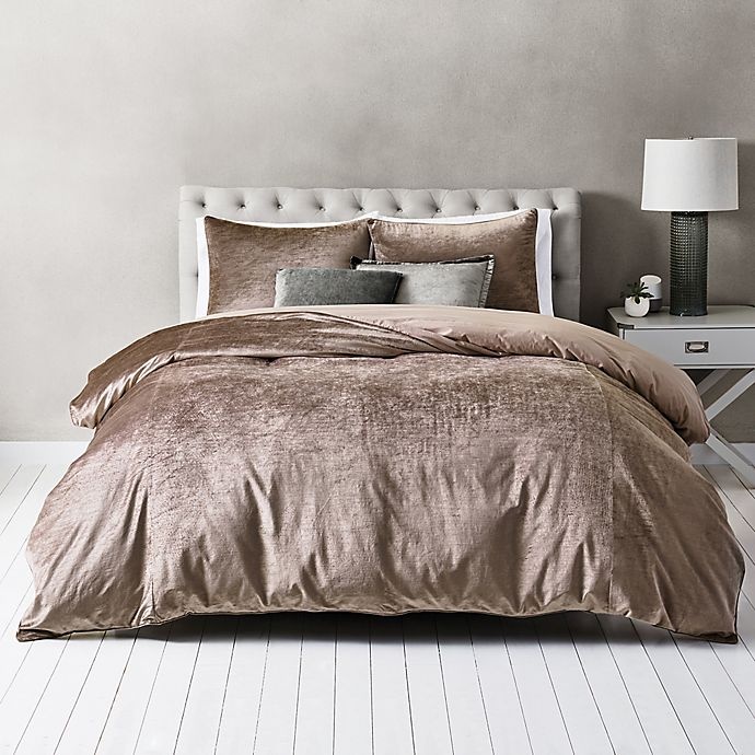 slide 1 of 1, Wamsutta Velvet Full/Queen Duvet Cover Set - Blush, 1 ct