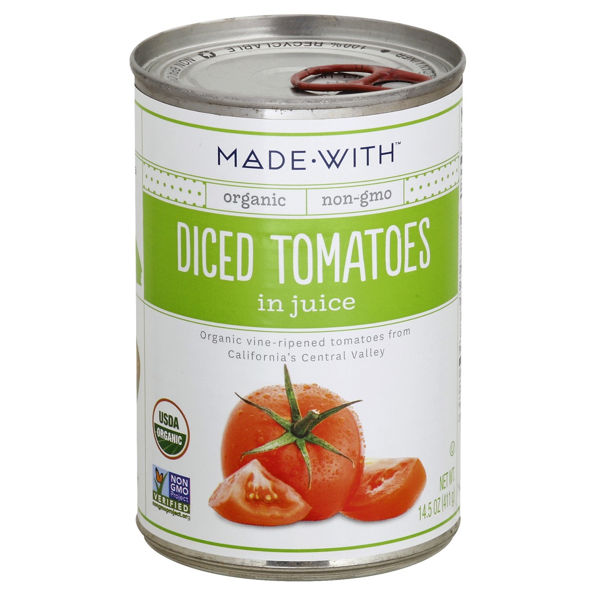 slide 3 of 4, Made With Tomatoes Diced Org 14.5 Oz, 14.5 oz