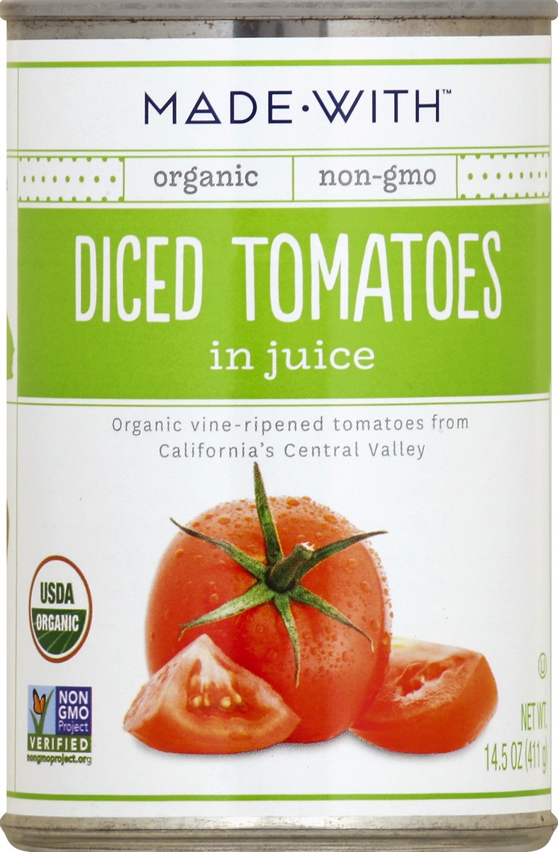 slide 4 of 4, Made With Tomatoes Diced Org 14.5 Oz, 14.5 oz