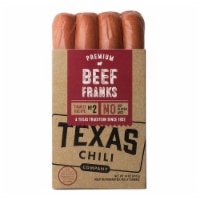slide 1 of 1, Texas Chili Company Premium Beef Franks, 14 oz