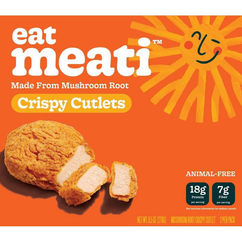 slide 1 of 2, Eat Meati Animal-Free Crispy Mushroom Root Cutlets 2 ea, 2 ct