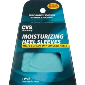 slide 1 of 1, CVS Health Moisturizing Heel Sleeves, 1 Pr, 1 ct