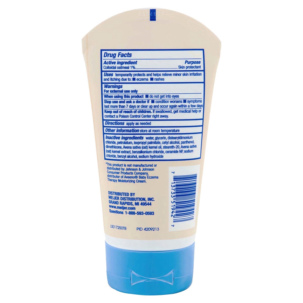 slide 5 of 5, Meijer Baby Eczema Therapy Cream, 5 oz