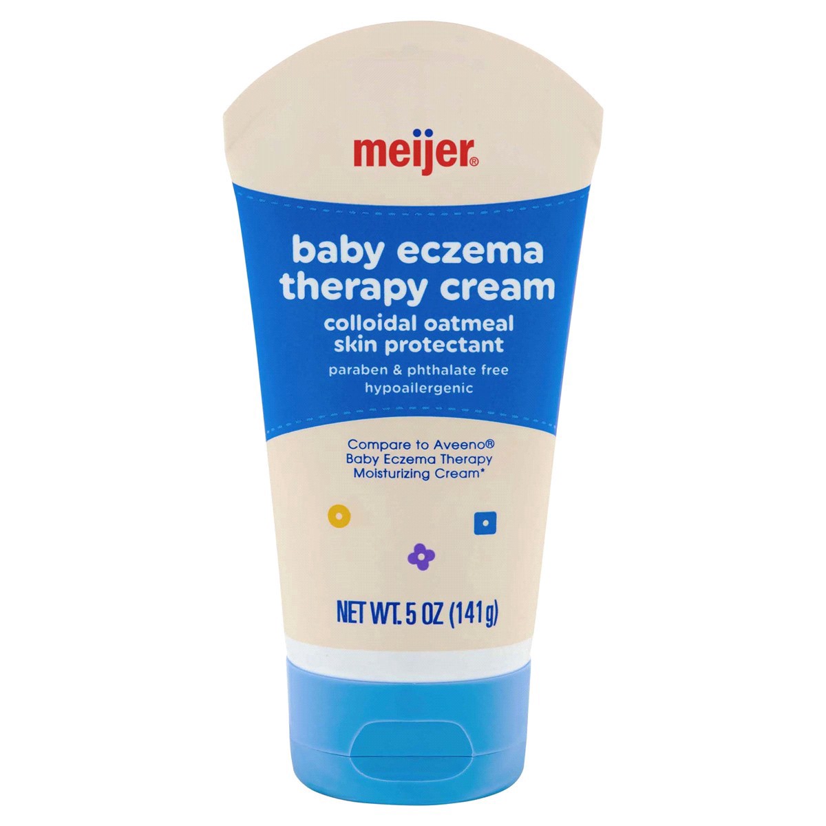 slide 1 of 5, Meijer Baby Eczema Therapy Cream, 5 oz