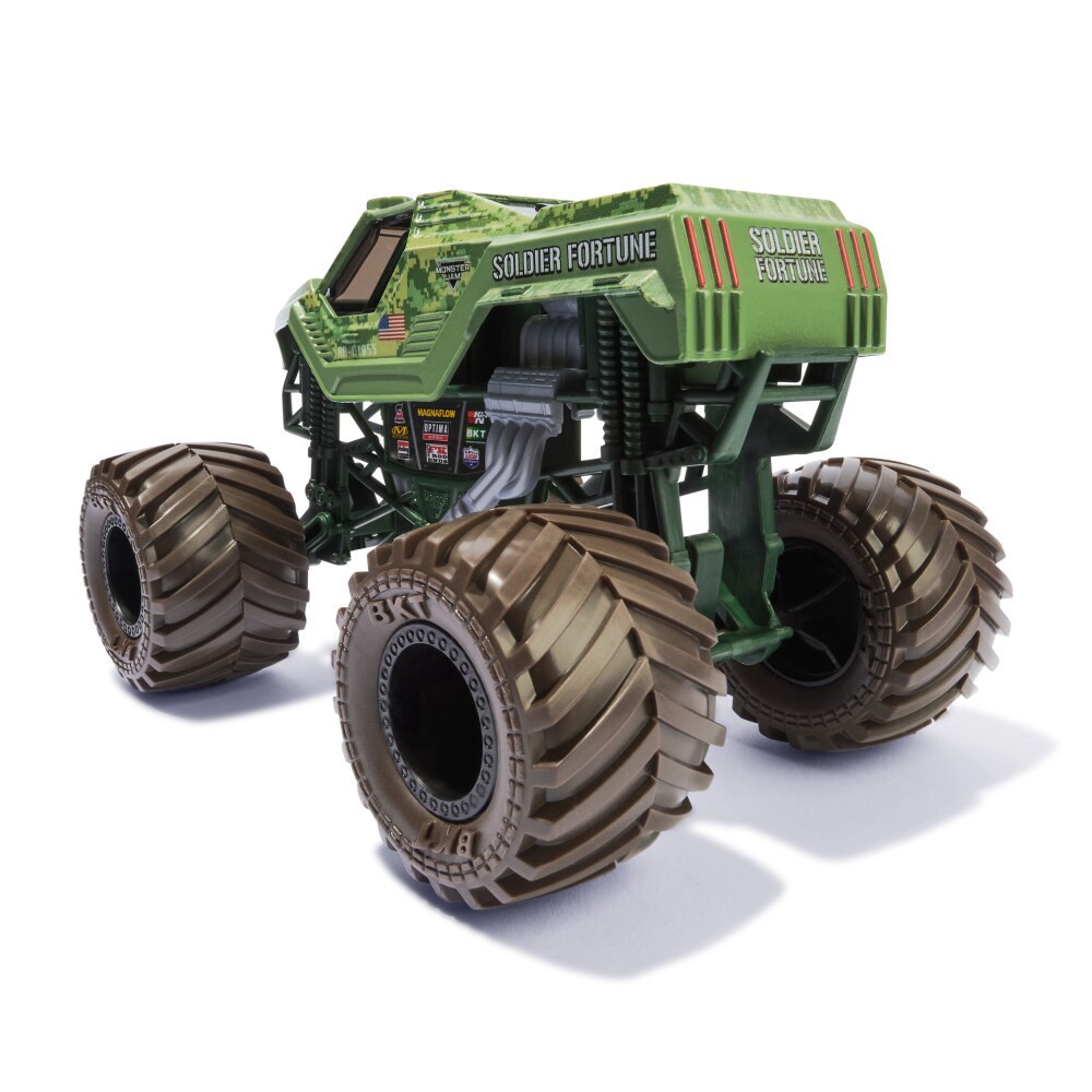 slide 4 of 4, Monster Jam Official Soldier of Fortune™ Monster Truck Collector 1:24 Scale Die-Cast Vehicle Toy, 1 ct