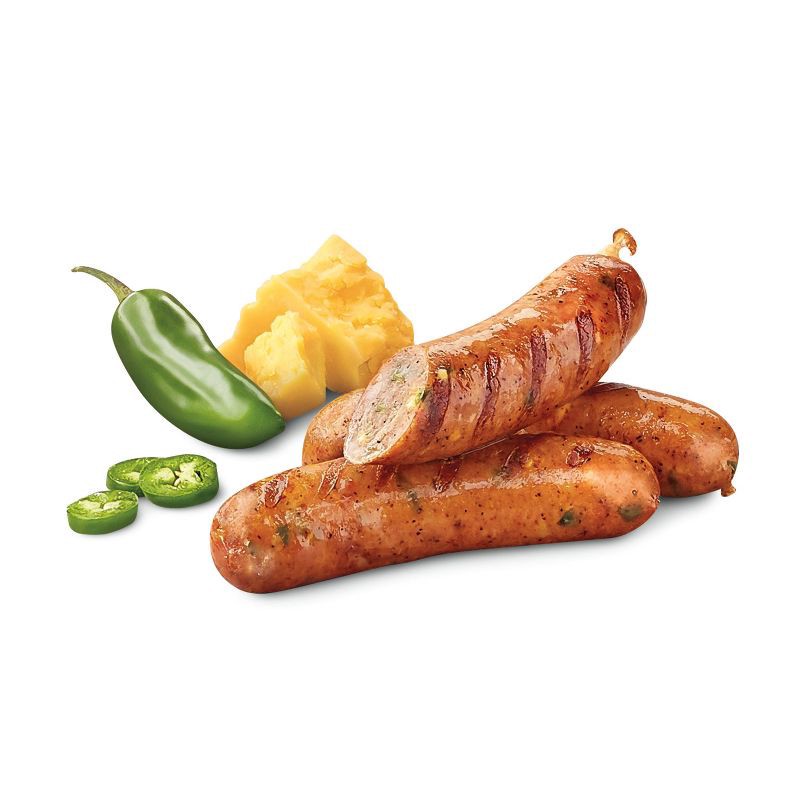 slide 2 of 3, Jalapeno & Cheddar Chicken Sausage - 12oz - Good & Gather™, 12 oz