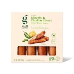 Jalapeno & Cheddar Chicken Sausage - 12oz - Good & Gather™