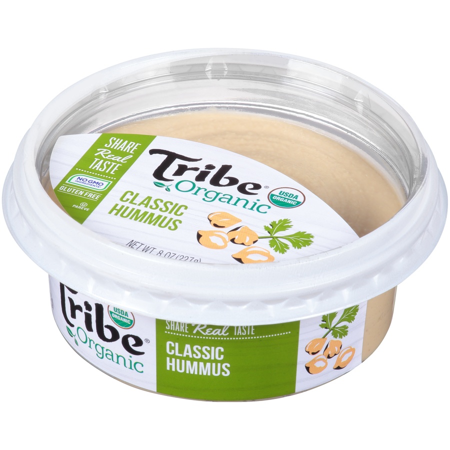 slide 4 of 8, Tribe Organic Classic Hummus, 8 oz