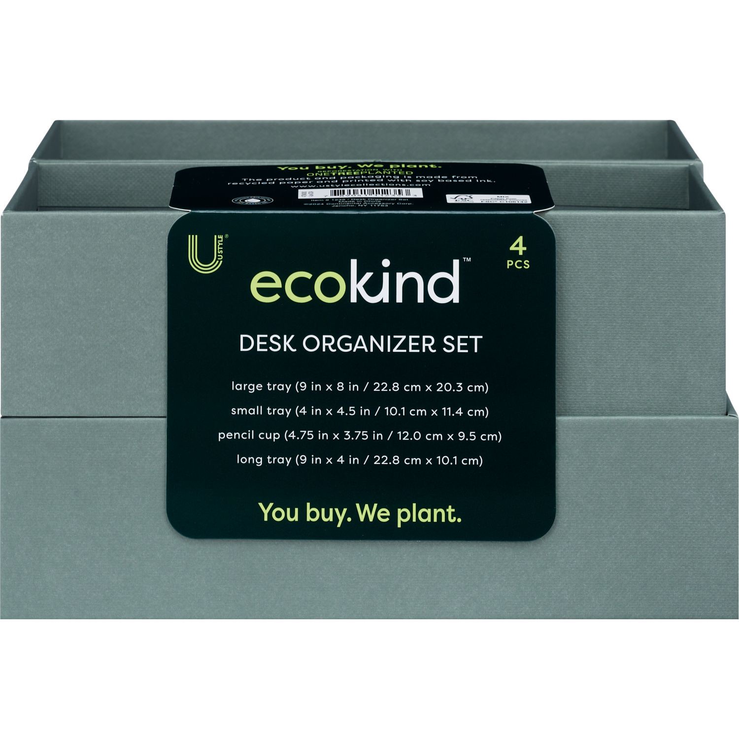slide 4 of 4, U Style Collections U Style Ecokind Desk Set, 4Pc, 4 ct