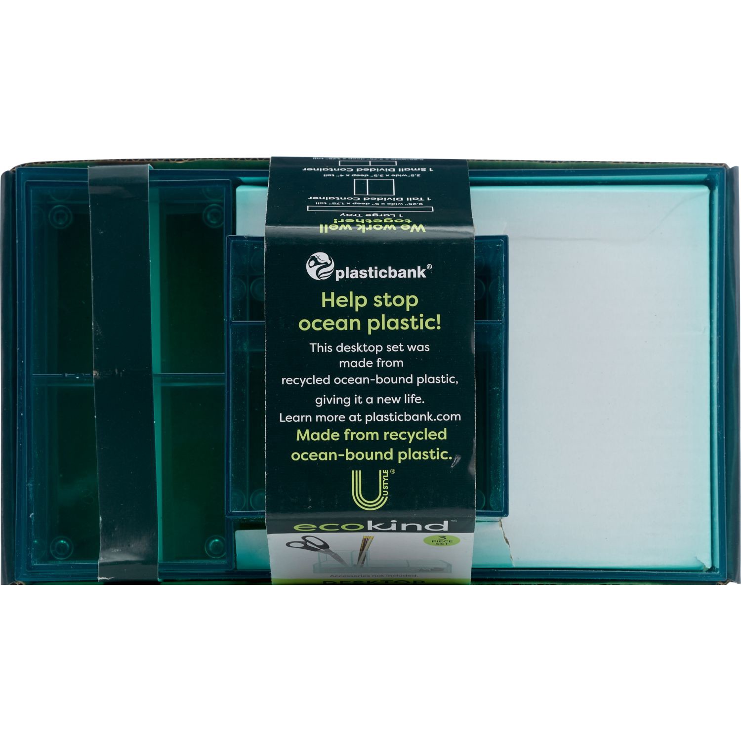 slide 4 of 4, U Style Collections U Style Ecokind Desktop Storage Set, 3Pc, 3 ct