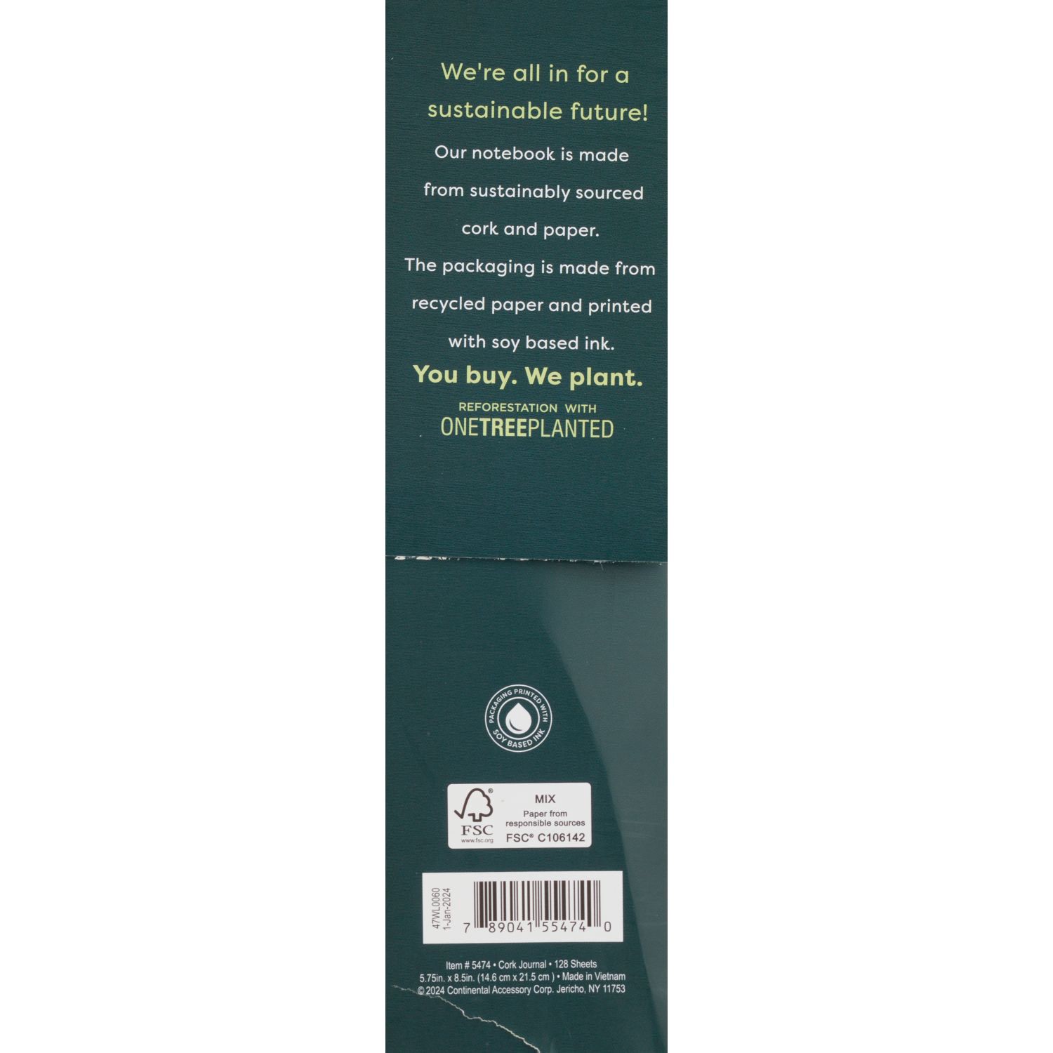 slide 2 of 3, U Style Collections U Style Ecokind Cork Journal, 128 Sheets, 1 ct