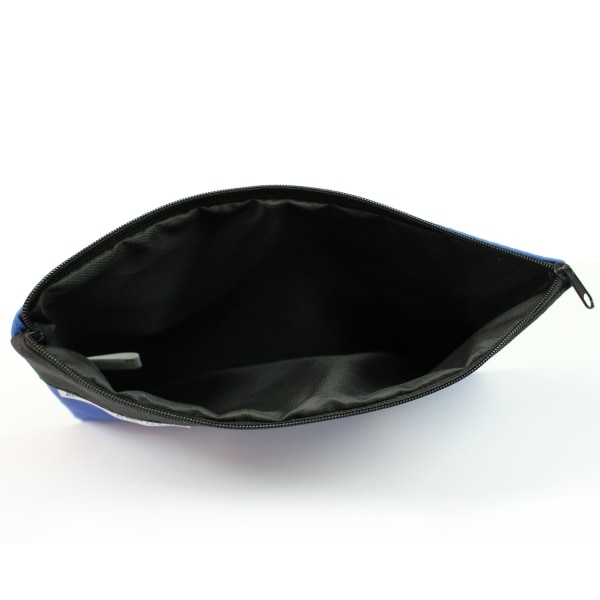 slide 4 of 8, Microban Professional U Style 3-Ring Pencil Pouch With Microban Antimicrobial Protection, 7 1/2'' X 9 3/4'', Blue/Black, 1 ct