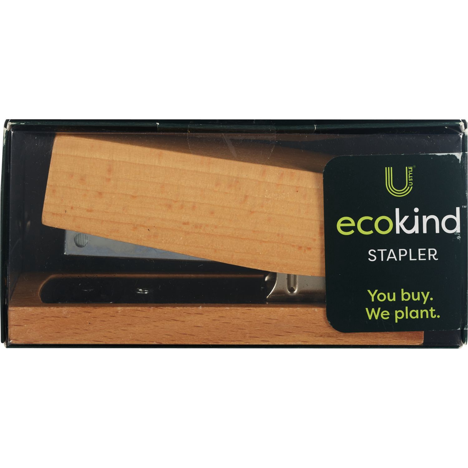 slide 2 of 3, U Style Collections U Style Ecokind Wood Stapler, 1 ct
