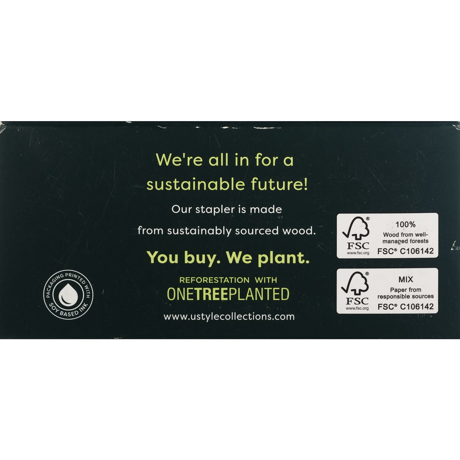 slide 3 of 3, U Style Collections U Style Ecokind Wood Stapler, 1 ct