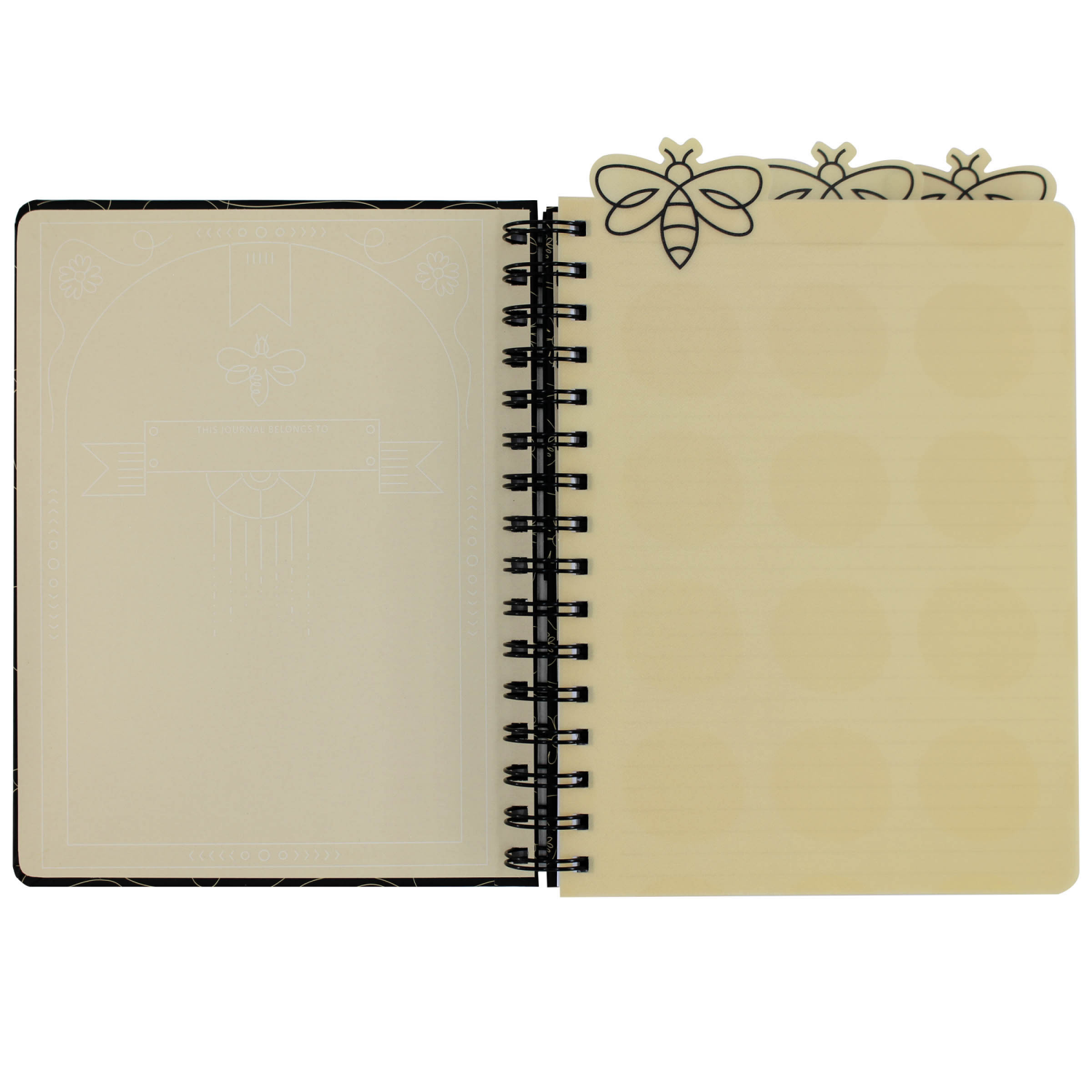 slide 3 of 4, Ecokind Be You Die Cut Tabbed Journal, 6.25" x 8.25", 120 sheets with Die Cut Poly Tab Dividers, 6.25 in