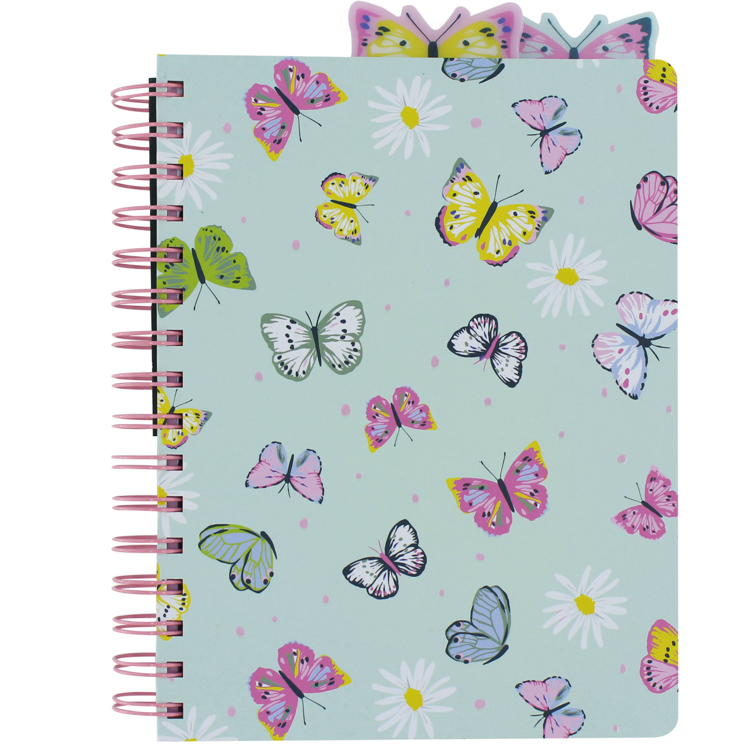 slide 1 of 4, Ecokind Butterfly Tabbed 6.25" x 8.25" Journal, 120 Sheets, 1 ct