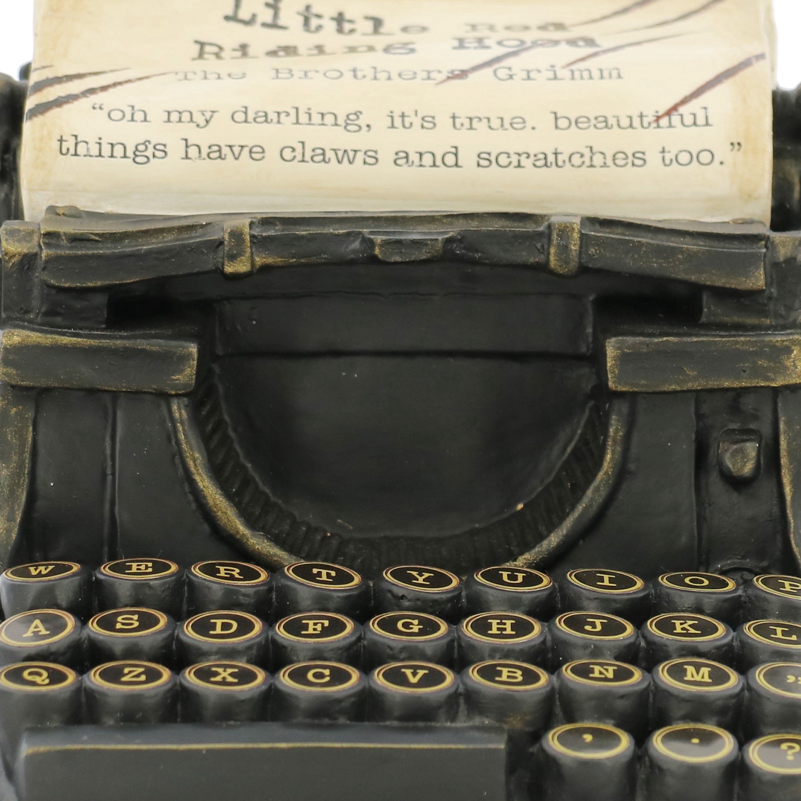 slide 4 of 4, 6.5" Little Red Riding Hood Typewriter Tabletop Decor By Ashland, 6.2 in x 6.5 in x 5.4 in