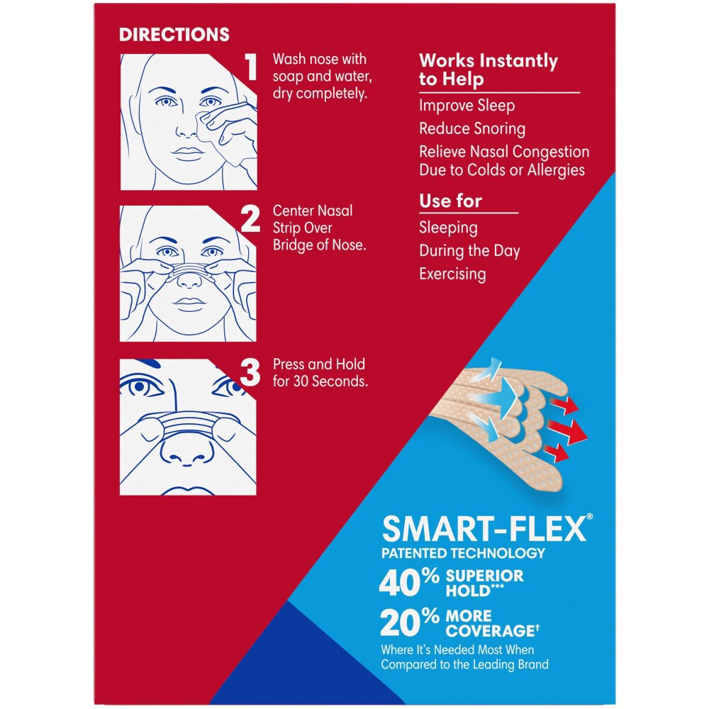 slide 2 of 6, Kroger Extra Strength Nasal Strips For Sensitive Skin, 26 ct