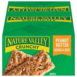 Nature Valley Crunchy Granola Bars, Peanut Butter, 1.49 oz, 18 ct, 36 bars