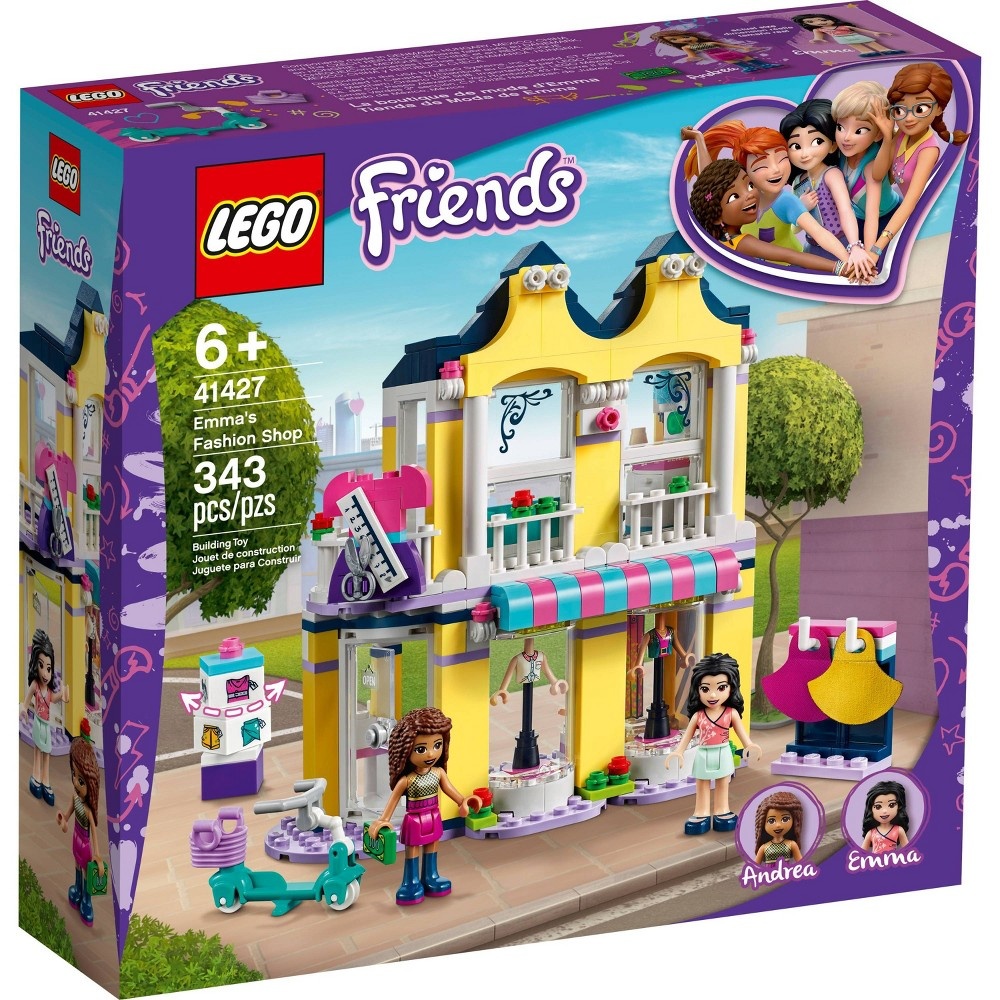 slide 2 of 7, LEGO Friends Emma's Fashion Shop Building Toy for Kids Comes with Fashion Designer Mini-Dolls 41427, 1 ct