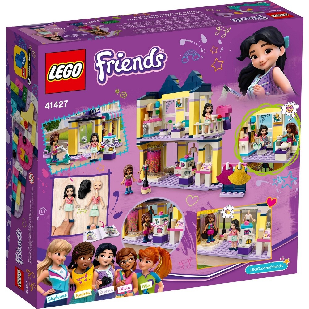 slide 5 of 7, LEGO Friends Emma's Fashion Shop Building Toy for Kids Comes with Fashion Designer Mini-Dolls 41427, 1 ct