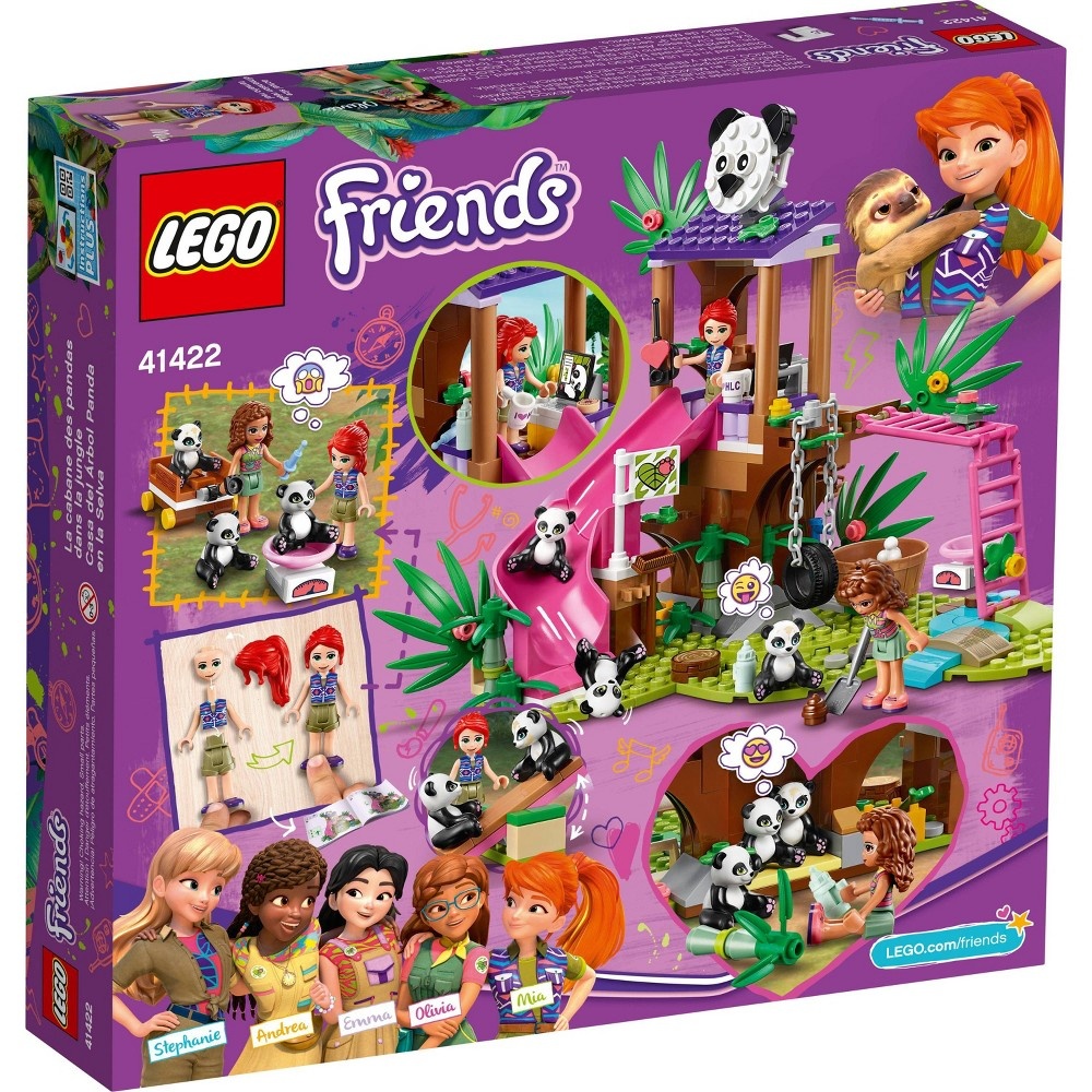 slide 5 of 7, LEGO Friends Panda Jungle Tree House Set Features a Slide and 3 Panda Toys 41422, 1 ct