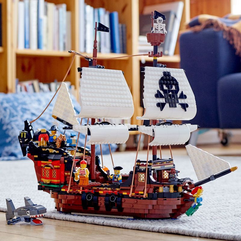 slide 6 of 7, LEGO Creator 3 in 1 Pirate Ship Toy Set 31109, 1 ct