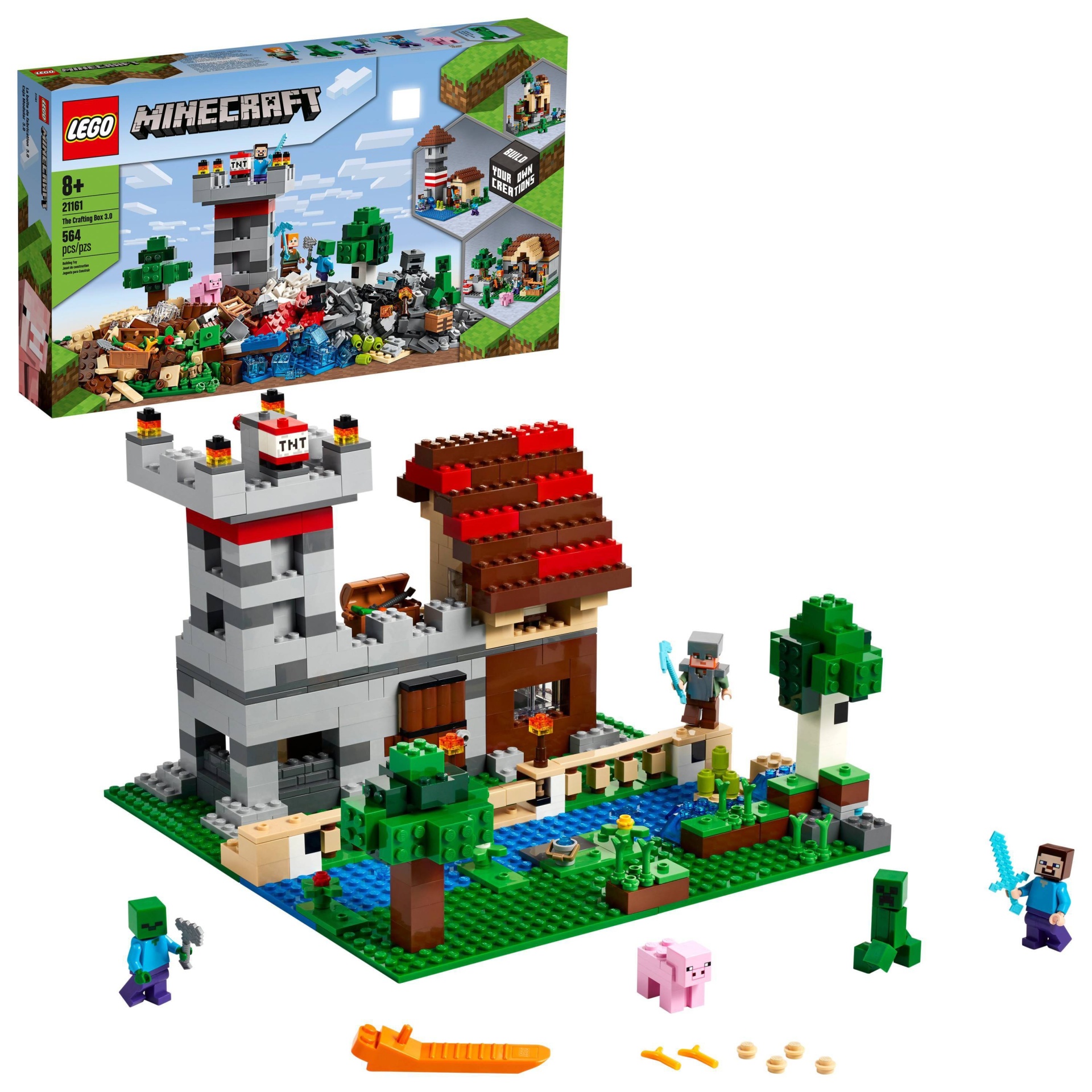 LEGO Minecraft The Crafting Box 3.0 Minecraft Castle and Farm