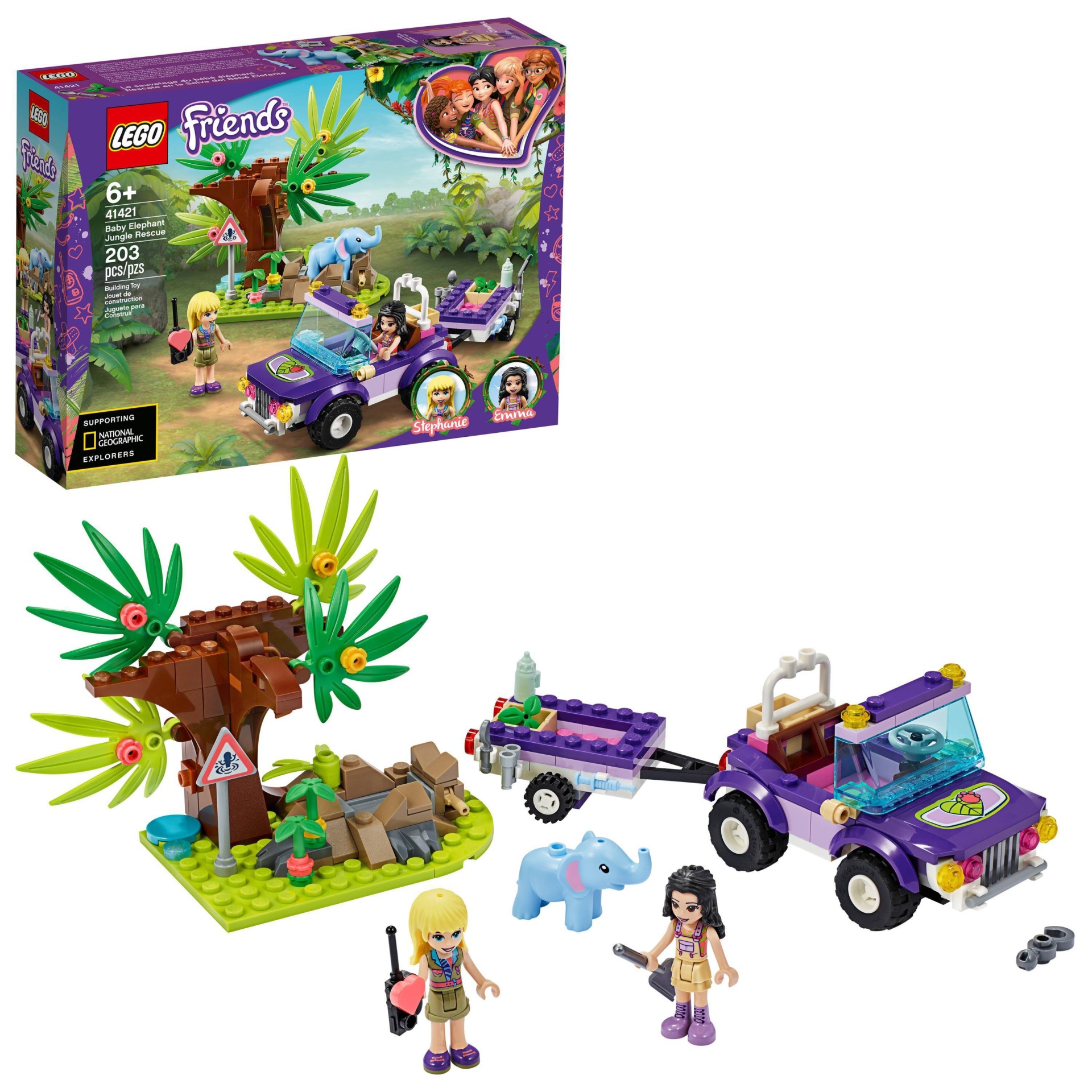 slide 1 of 7, LEGO Friends Baby Elephant Jungle Rescue 41421, 1 ct