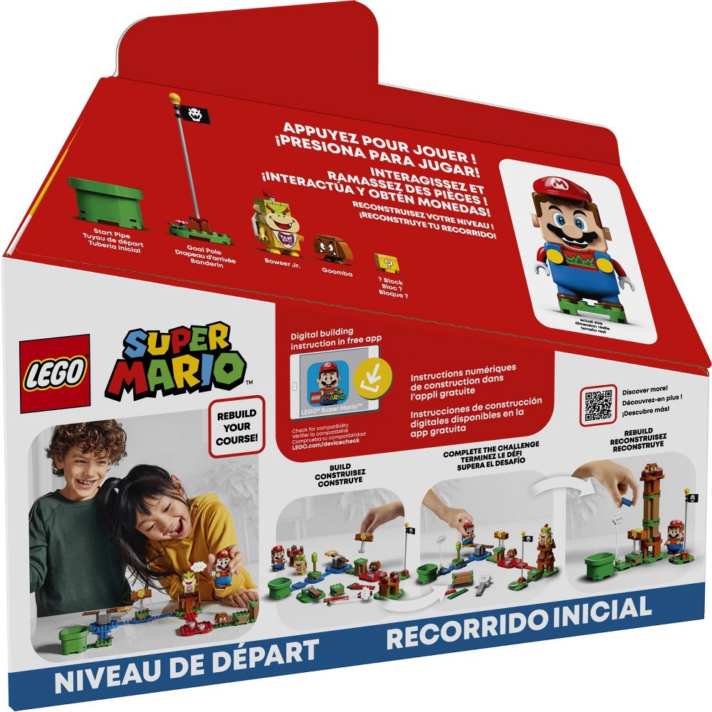slide 5 of 7, LEGO Super Mario Adventures with Mario Starter Course Building Kit Collectible 71360, 1 ct