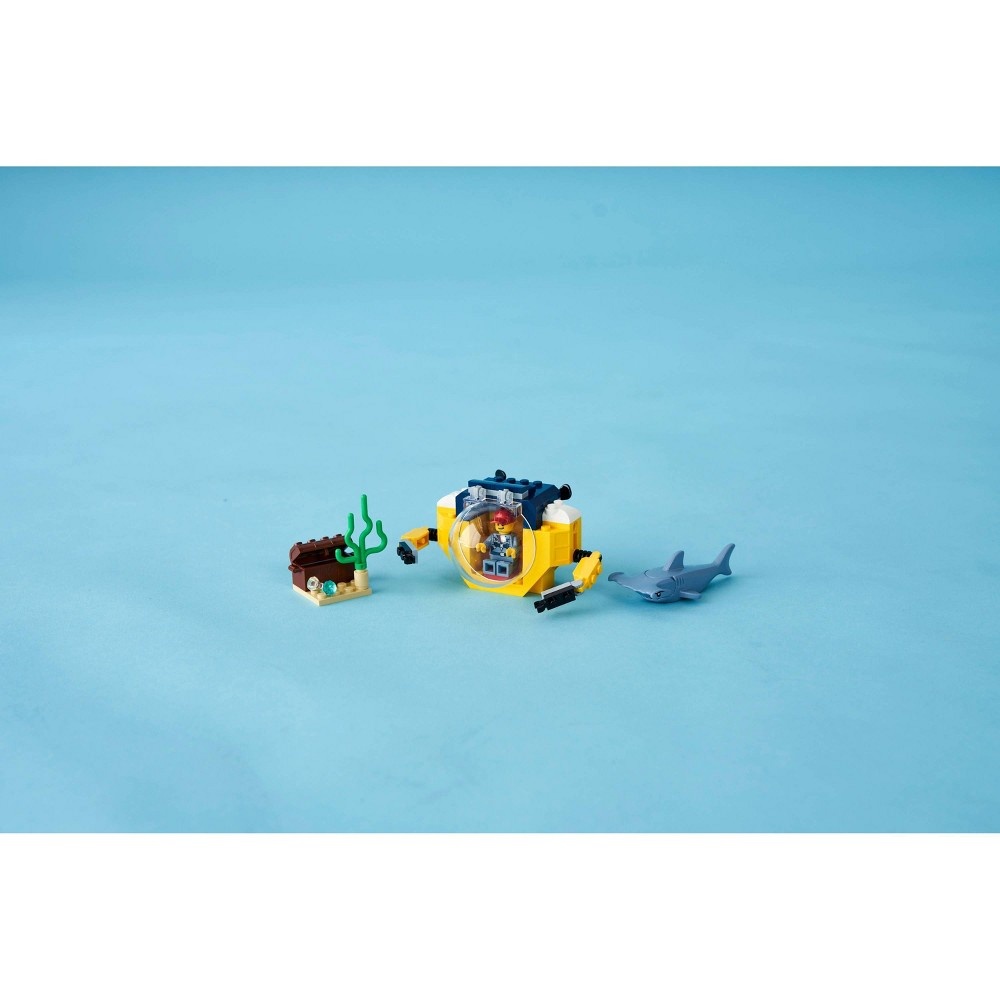slide 7 of 7, LEGO City Ocean Mini-Submarine Playset, Cool Toys for Kids 60263, 1 ct