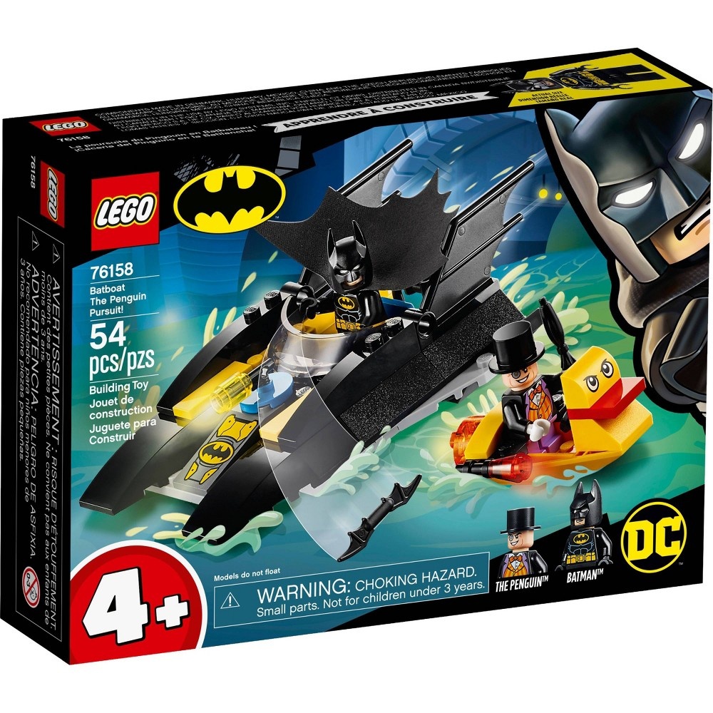 slide 3 of 7, LEGO DC Batboat The Penguin Pursuit! Fun Playset with Super-Hero Minifigures 76158, 1 ct