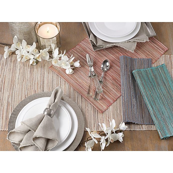 slide 2 of 3, Saro Lifestyle Melaya Placemats - Natural, 4 ct