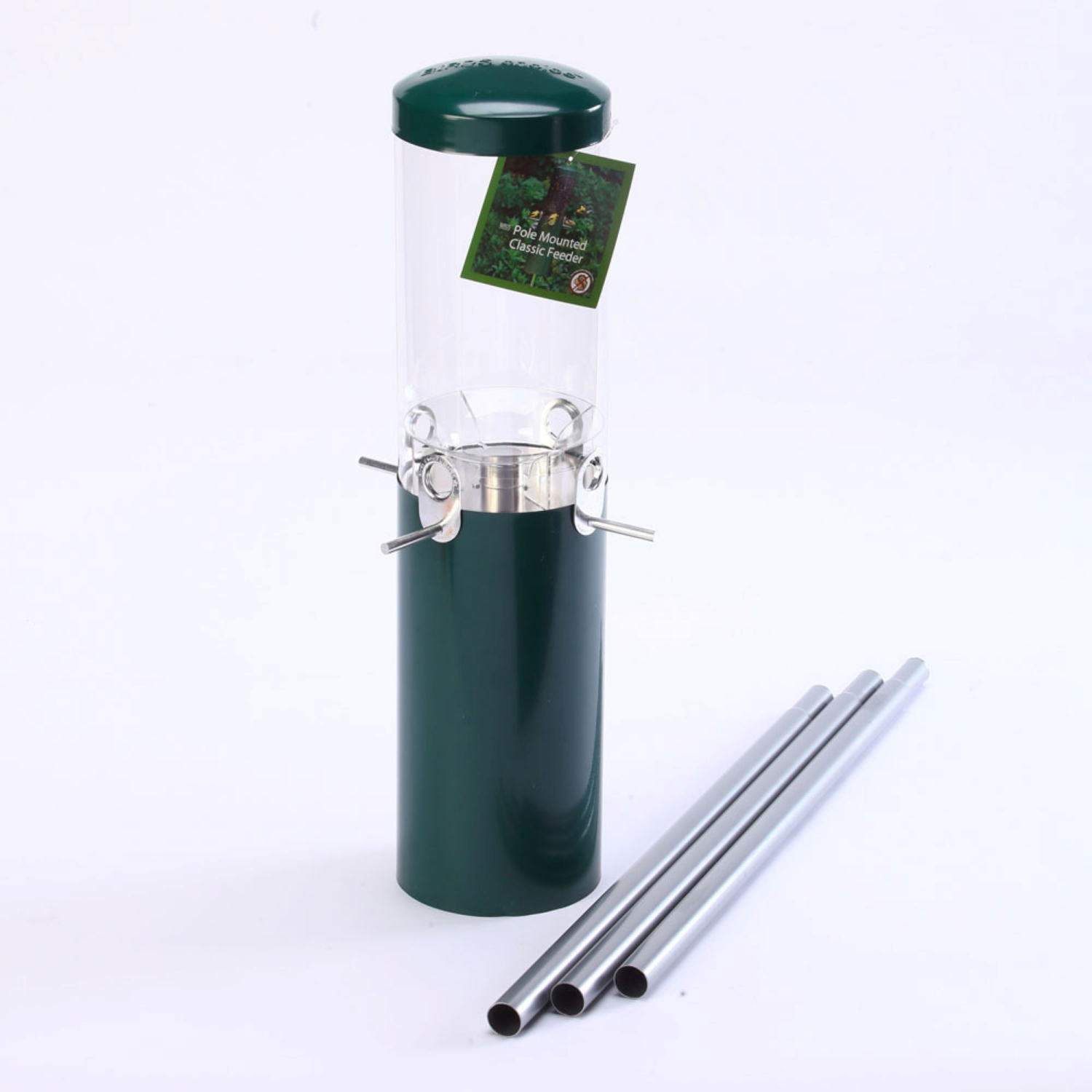 slide 2 of 4, BIRDS CHOICE Bird's Choice Squirrel Proof Pole Mounted Bird Feeder, 1 ct