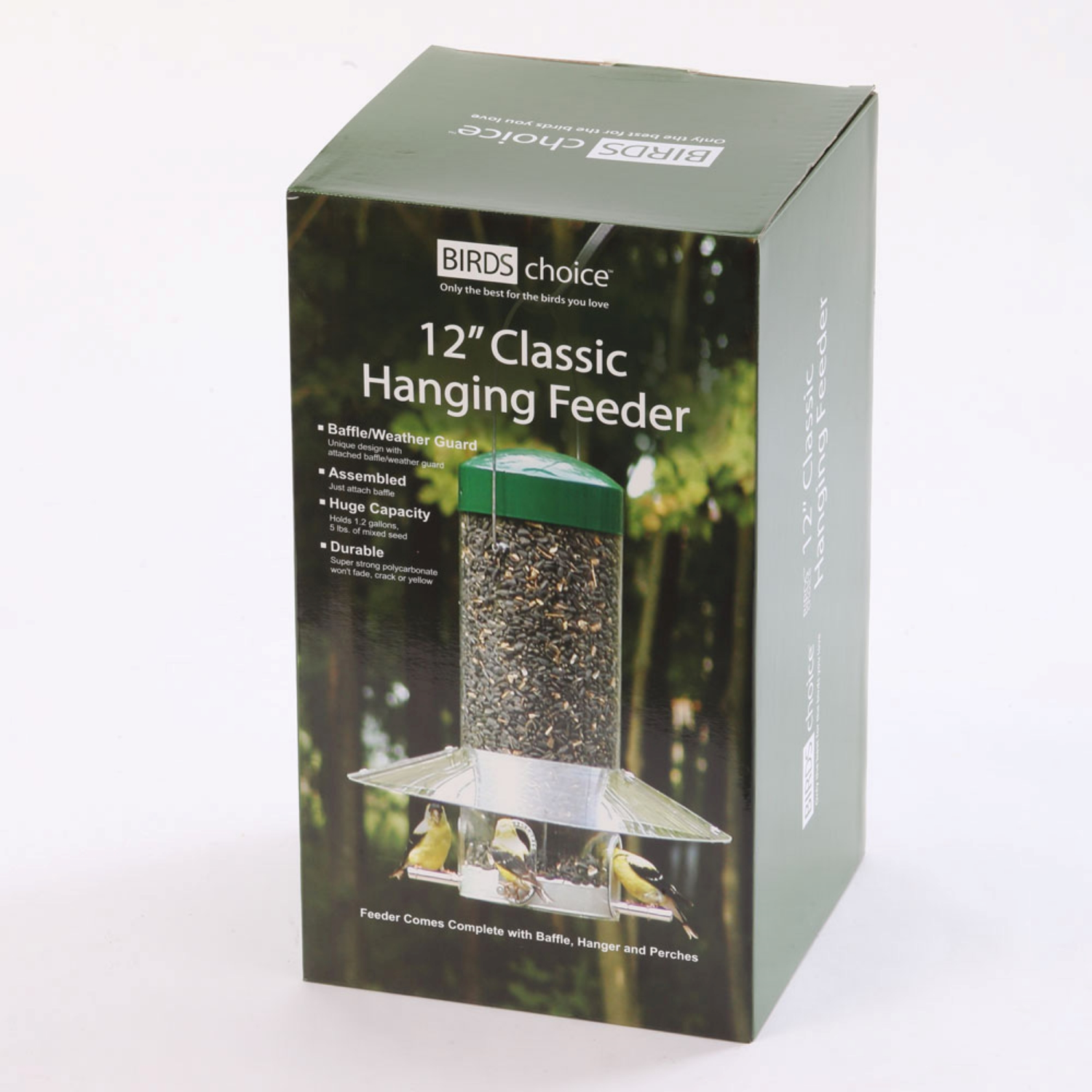 slide 3 of 4, BIRDS CHOICE Bird's Choice 12 inch Classic Hanging Bird Feeder, 12 in