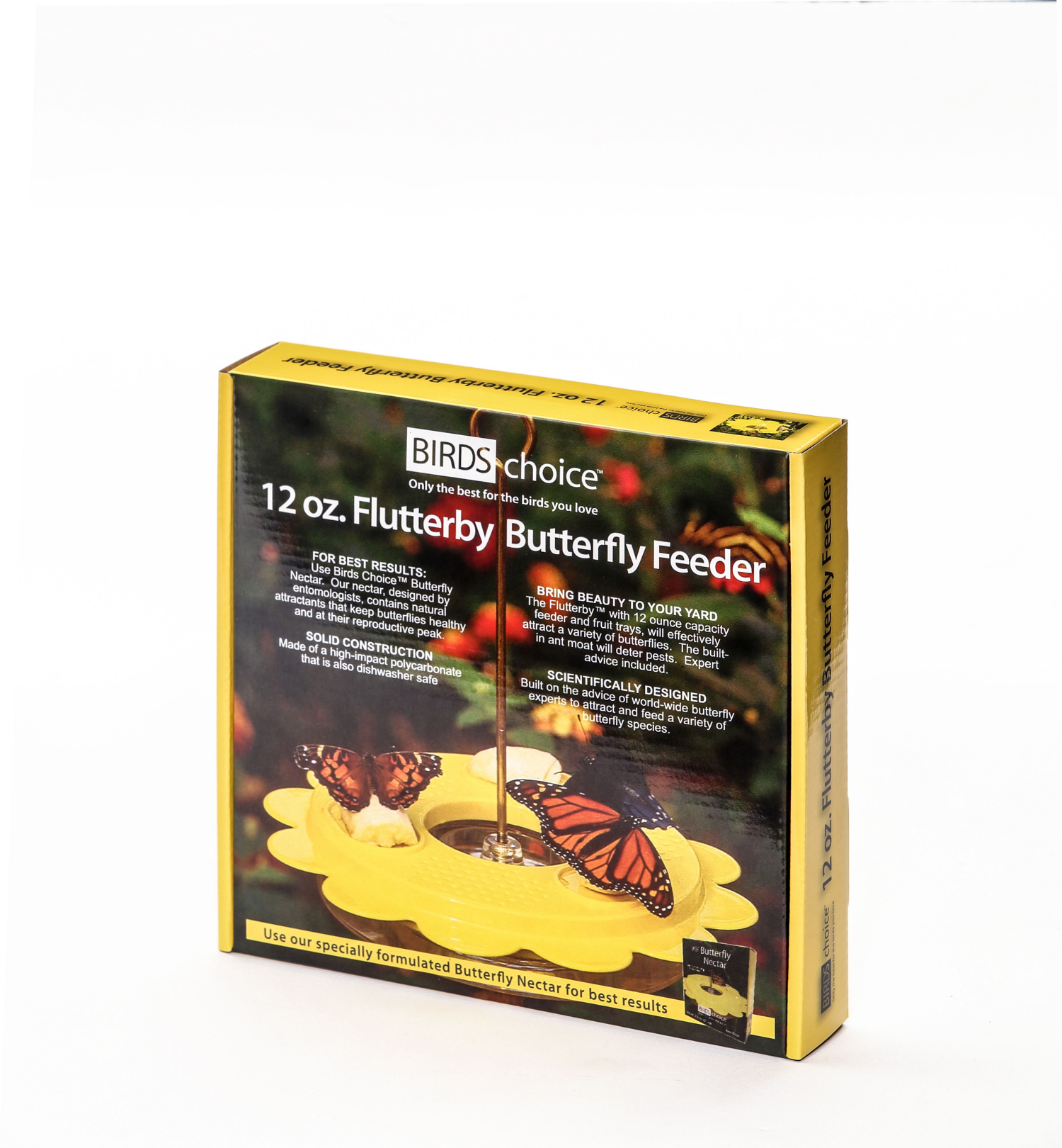 slide 4 of 5, BIRDS CHOICE Bird's Choice Butterfly Nectar & Fruit Feeder, 12 oz