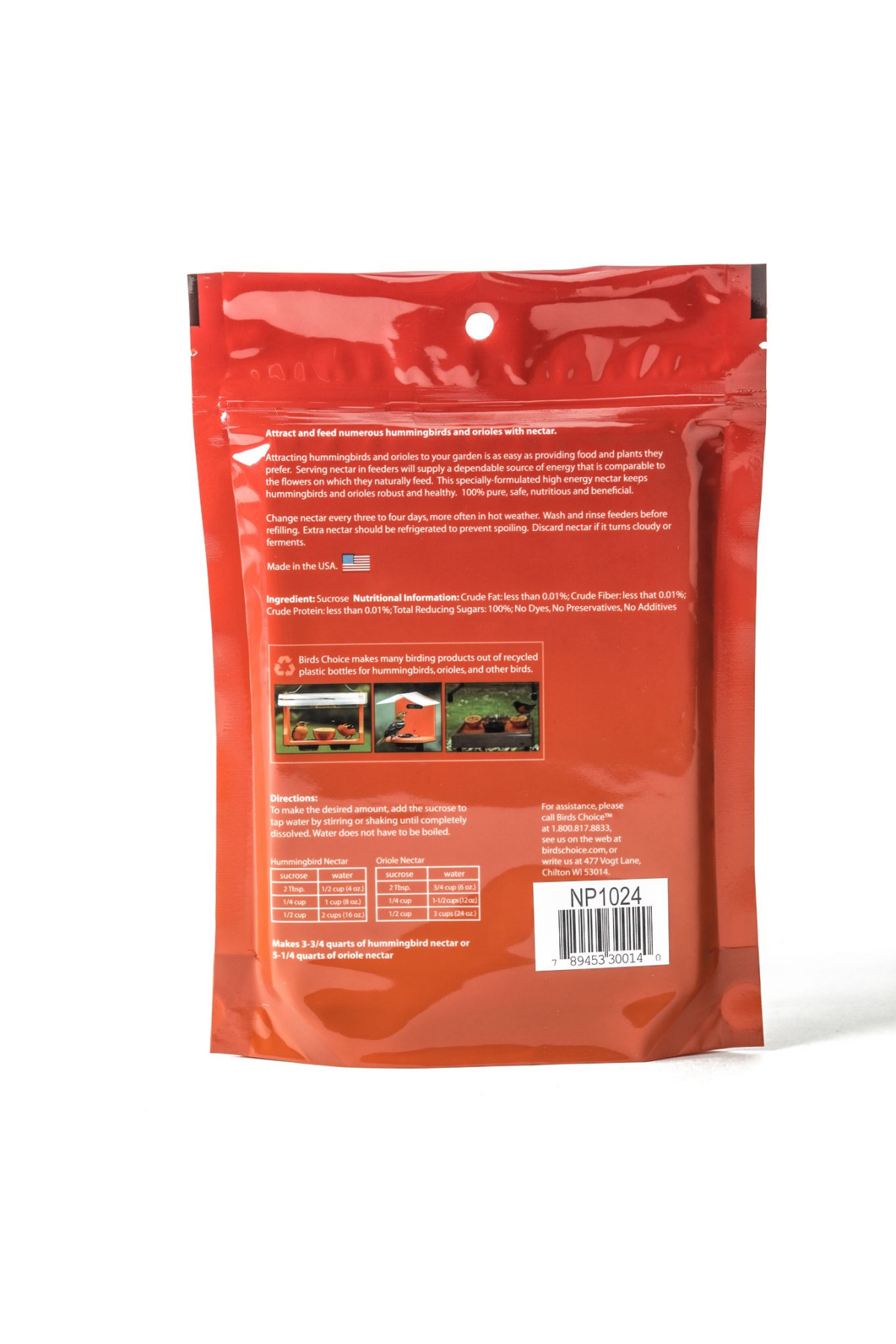 slide 2 of 2, BIRDS CHOICE Bird's Choice Hummingbird and Oriole Nectar - 24 oz, 24 oz