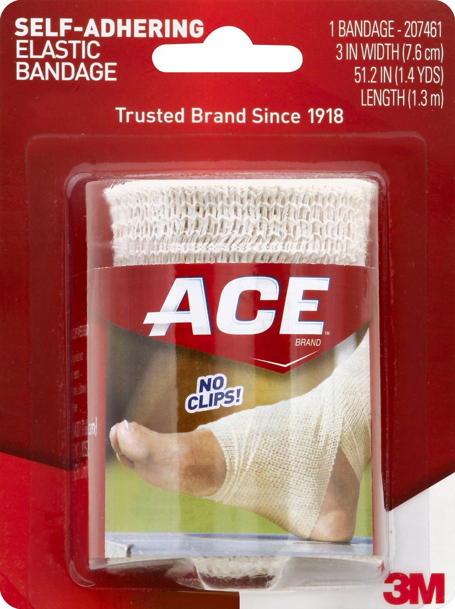 slide 3 of 5, Ace Self Adhesive Elastic Bandage, 3 in