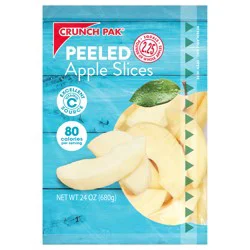 Crunch Pak Peeled Sliced Apples Gusseted Bag 24 oz