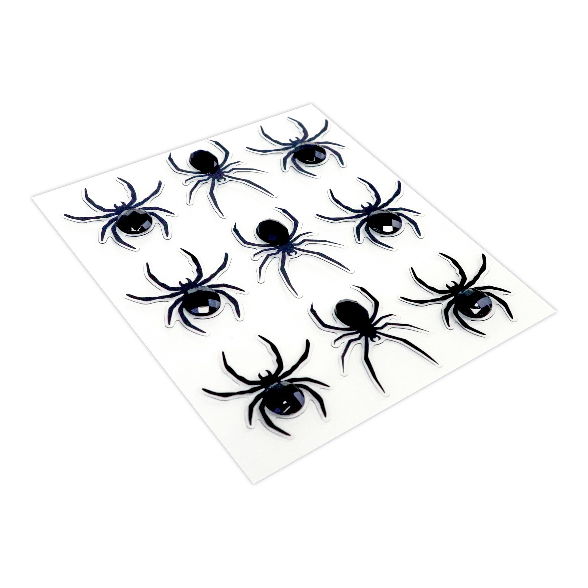 slide 2 of 4, Black Spider Bling Stickers By Recollections, 4 in x 6 in