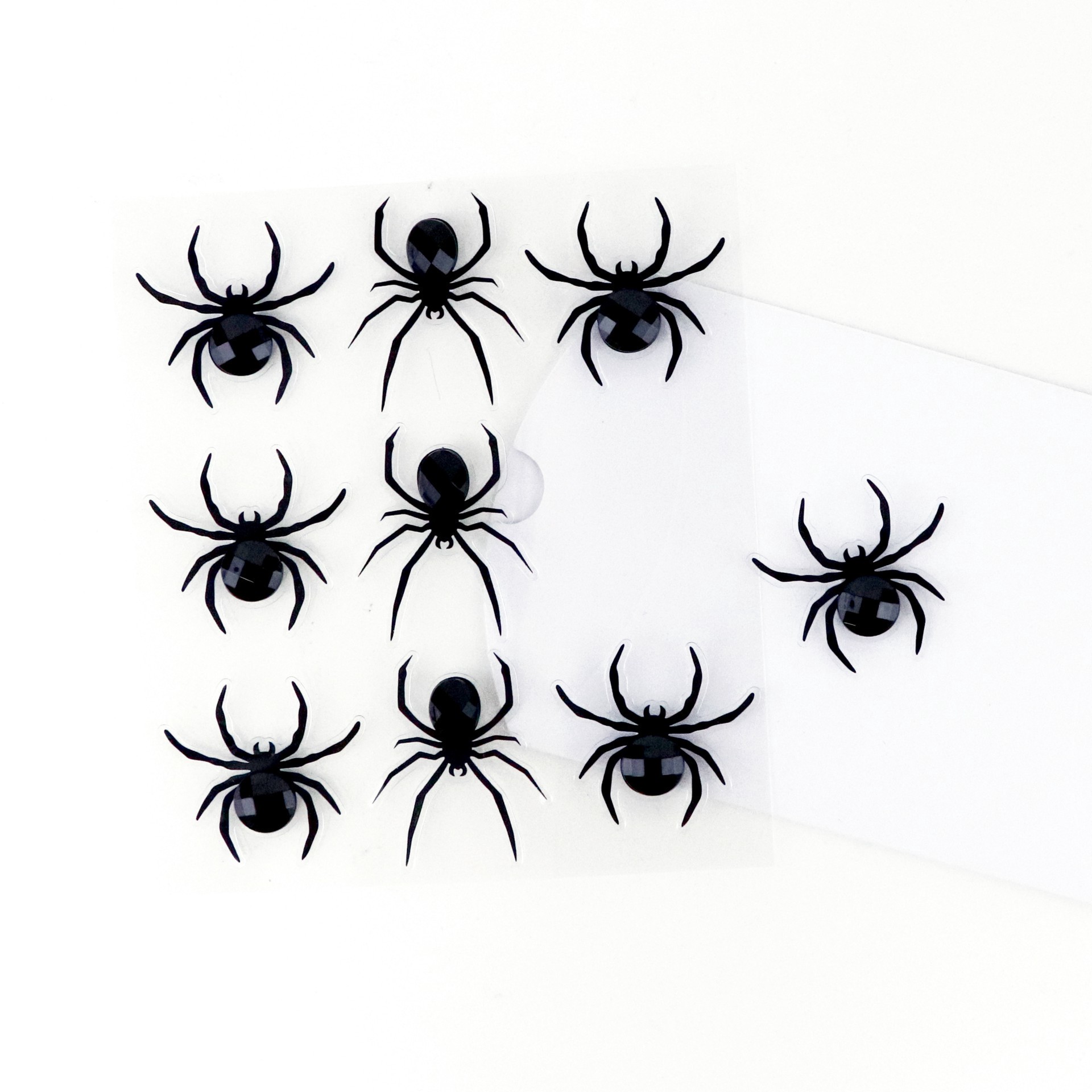 slide 4 of 4, Black Spider Bling Stickers By Recollections, 4 in x 6 in